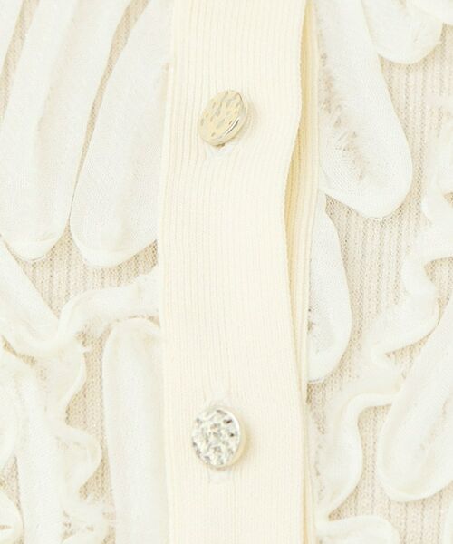 index / インデックス カーディガン・ボレロ | シアー幾何刺繍ブルゾンカーデ【洗濯機OK】 | 詳細19