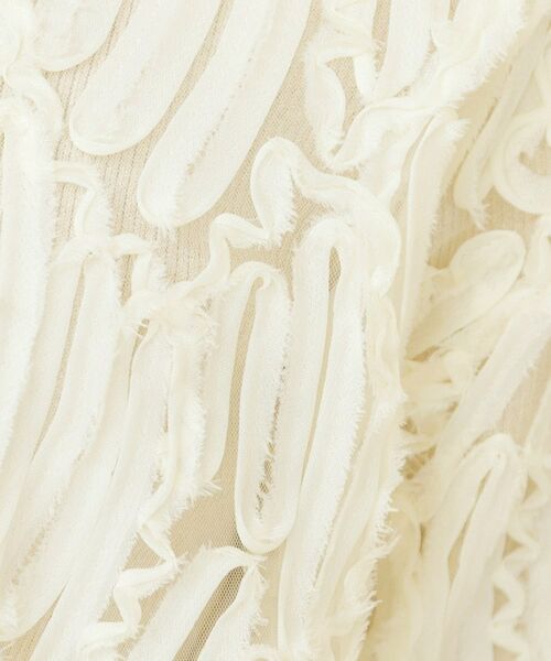 index / インデックス カーディガン・ボレロ | シアー幾何刺繍ブルゾンカーデ【洗濯機OK】 | 詳細4