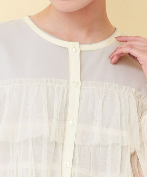 index / インデックス カーディガン・ボレロ | チュール3段フリルカーディガン【洗濯機OK】 | 詳細16