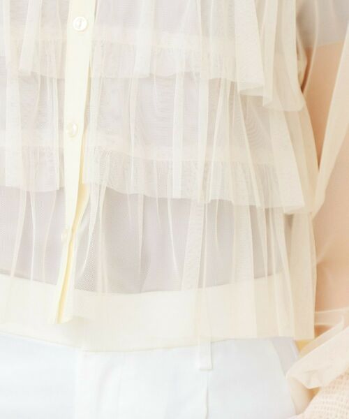 index / インデックス カーディガン・ボレロ | チュール3段フリルカーディガン【洗濯機OK】 | 詳細18