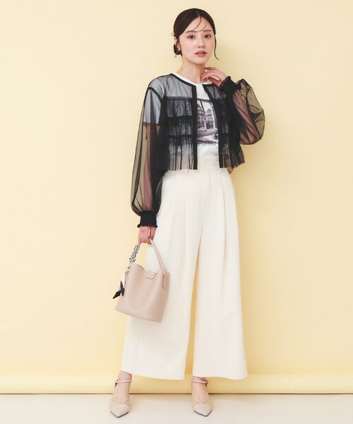 index / インデックス カーディガン・ボレロ | チュール3段フリルカーディガン【洗濯機OK】 | 詳細7