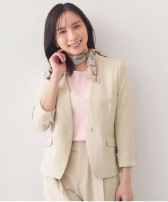 index / インデックス ノーカラージャケット | セットアップ対応 ノーカラージャケット【ウォッシャブル・接触冷感・吸水速乾・防シワ・ストレッチ】