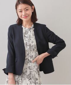 index / インデックス ノーカラージャケット | セットアップ対応 ノーカラージャケット【ウォッシャブル・接触冷感・吸水速乾・防シワ・ストレッチ】