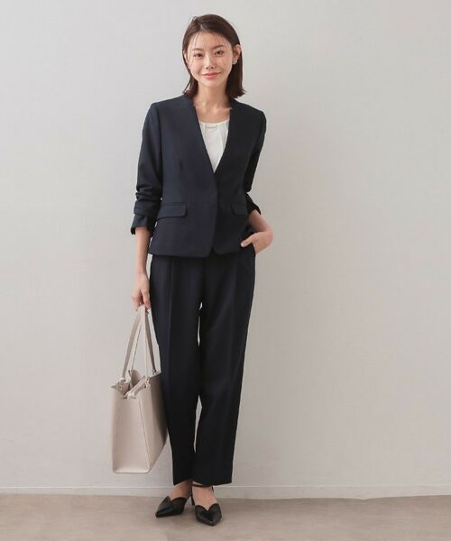 index / インデックス ノーカラージャケット | セットアップ対応 ノーカラージャケット【ウォッシャブル・接触冷感・吸水速乾・防シワ・ストレッチ】 | 詳細19