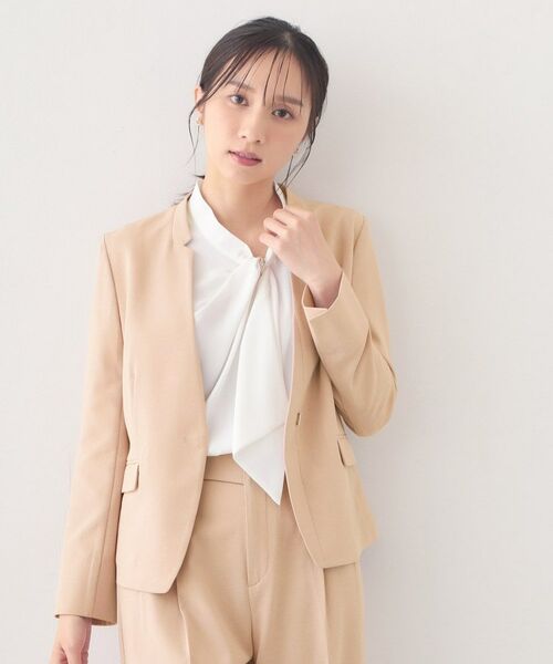 index / インデックス ノーカラージャケット | セットアップ対応 ノーカラージャケット【ウォッシャブル・接触冷感・吸水速乾・防シワ・ストレッチ】 | 詳細22