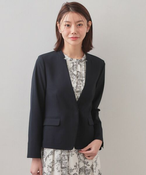 index / インデックス ノーカラージャケット | セットアップ対応 ノーカラージャケット【ウォッシャブル・接触冷感・吸水速乾・防シワ・ストレッチ】 | 詳細29