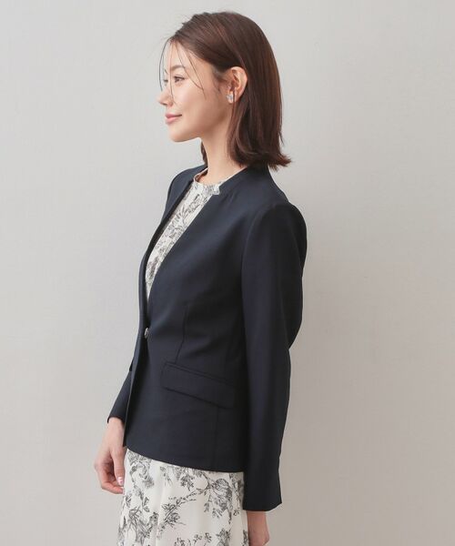 index / インデックス ノーカラージャケット | セットアップ対応 ノーカラージャケット【ウォッシャブル・接触冷感・吸水速乾・防シワ・ストレッチ】 | 詳細30