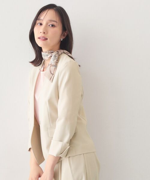 index / インデックス ノーカラージャケット | セットアップ対応 ノーカラージャケット【ウォッシャブル・接触冷感・吸水速乾・防シワ・ストレッチ】 | 詳細8