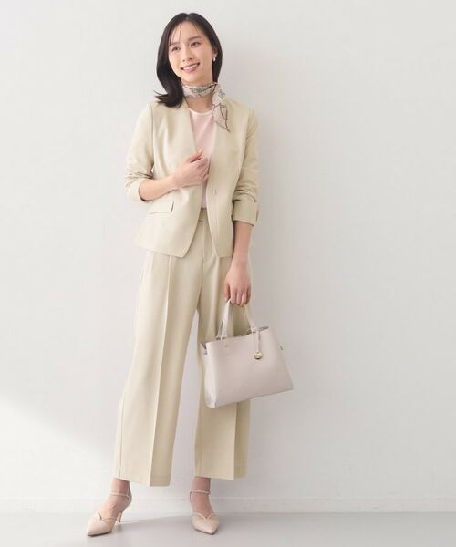 index / インデックス ノーカラージャケット | セットアップ対応 ノーカラージャケット【ウォッシャブル・接触冷感・吸水速乾・防シワ・ストレッチ】 | 詳細9