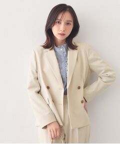 index / インデックス テーラードジャケット | セットアップ対応 ダブルブレストジャケット【ウォッシャブル・接触冷感・吸水速乾・防シワ・ストレッチ】