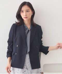 index / インデックス テーラードジャケット | セットアップ対応 ダブルブレストジャケット【ウォッシャブル・接触冷感・吸水速乾・防シワ・ストレッチ】