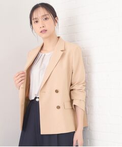 index / インデックス テーラードジャケット | セットアップ対応 ダブルブレストジャケット【ウォッシャブル・接触冷感・吸水速乾・防シワ・ストレッチ】