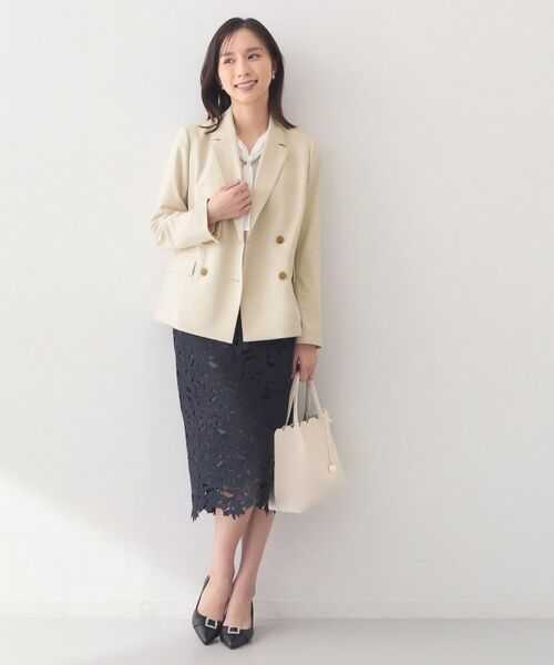 index / インデックス テーラードジャケット | セットアップ対応 ダブルブレストジャケット【ウォッシャブル・接触冷感・吸水速乾・防シワ・ストレッチ】 | 詳細10