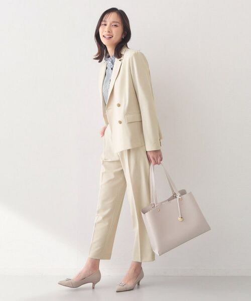 index / インデックス テーラードジャケット | セットアップ対応 ダブルブレストジャケット【ウォッシャブル・接触冷感・吸水速乾・防シワ・ストレッチ】 | 詳細13