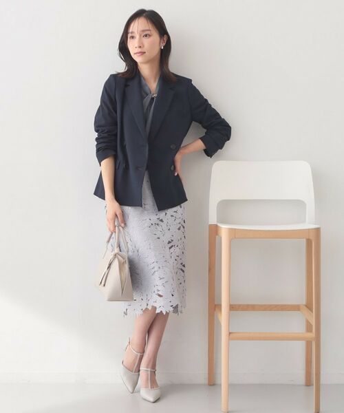 index / インデックス テーラードジャケット | セットアップ対応 ダブルブレストジャケット【ウォッシャブル・接触冷感・吸水速乾・防シワ・ストレッチ】 | 詳細17