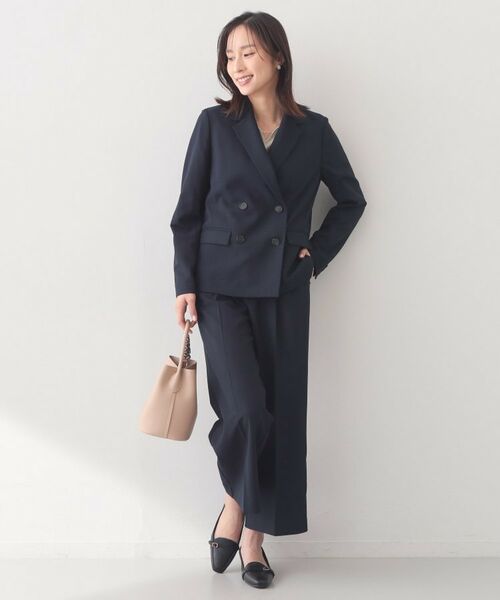 index / インデックス テーラードジャケット | セットアップ対応 ダブルブレストジャケット【ウォッシャブル・接触冷感・吸水速乾・防シワ・ストレッチ】 | 詳細20