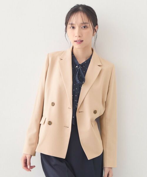 index / インデックス テーラードジャケット | セットアップ対応 ダブルブレストジャケット【ウォッシャブル・接触冷感・吸水速乾・防シワ・ストレッチ】 | 詳細22