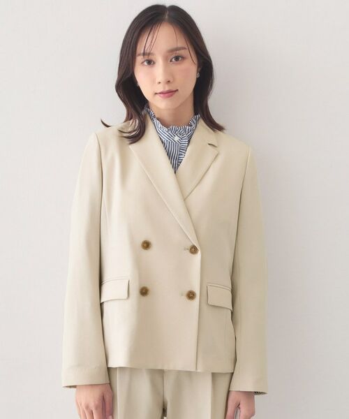 index / インデックス テーラードジャケット | セットアップ対応 ダブルブレストジャケット【ウォッシャブル・接触冷感・吸水速乾・防シワ・ストレッチ】 | 詳細29