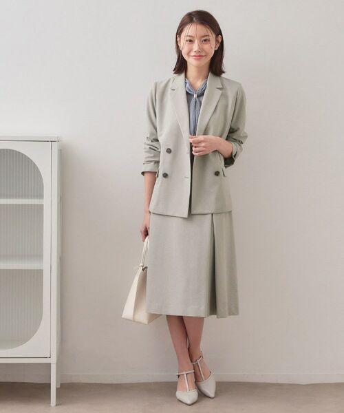 index / インデックス テーラードジャケット | セットアップ対応 ダブルブレストジャケット【ウォッシャブル・接触冷感・吸水速乾・防シワ・ストレッチ】 | 詳細6