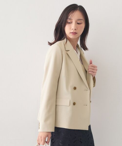 index / インデックス テーラードジャケット | セットアップ対応 ダブルブレストジャケット【ウォッシャブル・接触冷感・吸水速乾・防シワ・ストレッチ】 | 詳細9