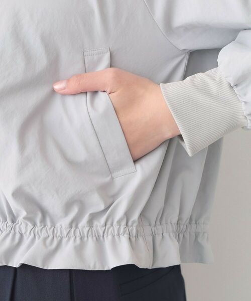 index / インデックス テーラードジャケット | マイクロリサイクルポリエステルノーカラーブルゾン【洗濯機OK／接触冷感／防シワ】 | 詳細18