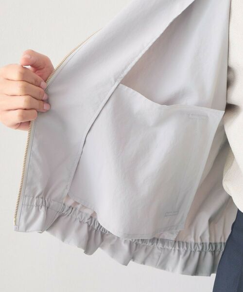 index / インデックス テーラードジャケット | マイクロリサイクルポリエステルノーカラーブルゾン【洗濯機OK／接触冷感／防シワ】 | 詳細19