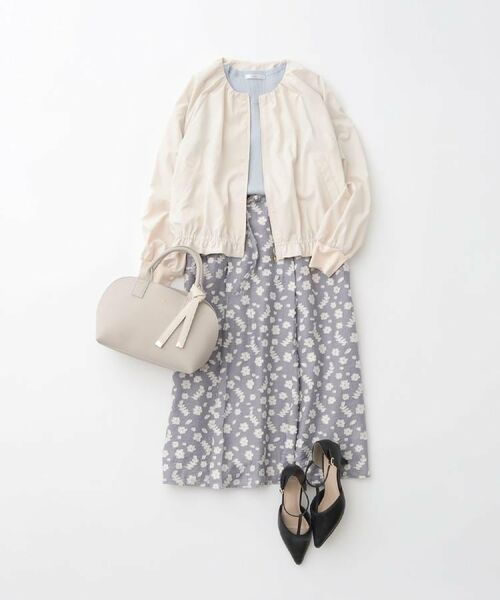 index / インデックス テーラードジャケット | ノーカラーブルゾン【洗濯機OK/接触冷感/防シワ】 | 詳細20