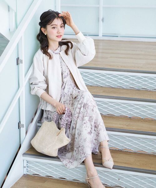 index / インデックス テーラードジャケット | ノーカラーブルゾン【洗濯機OK/接触冷感/防シワ】 | 詳細24