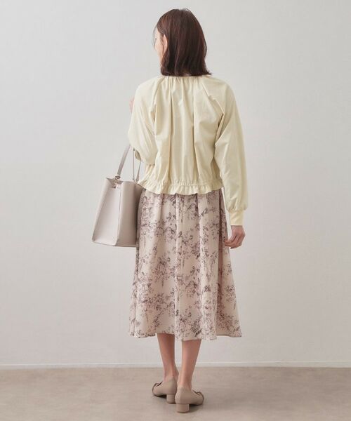 index / インデックス テーラードジャケット | マイクロリサイクルポリエステルノーカラーブルゾン【洗濯機OK／接触冷感／防シワ】 | 詳細7