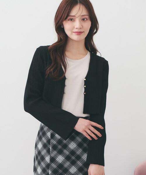 index / インデックス セットアップ | カーディガンセット ドッキングニットワンピース【洗濯機OK】 | 詳細10