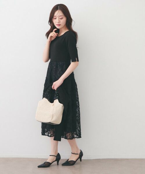 index / インデックス セットアップ | カーディガンセット ドッキングニットワンピース【洗濯機OK】 | 詳細13