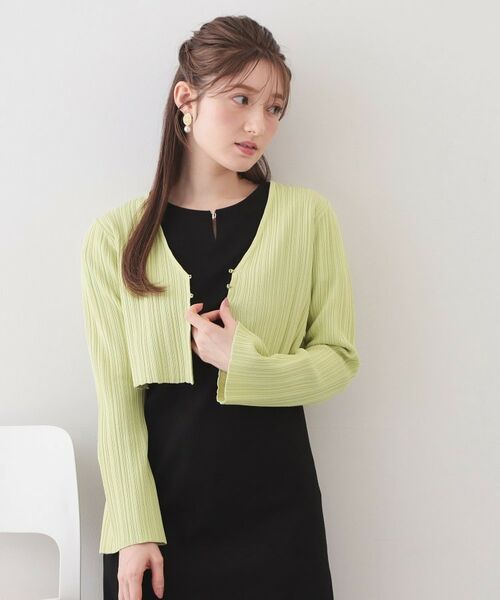 index / インデックス セットアップ | カーディガンセット ドッキングニットワンピース【洗濯機OK】 | 詳細17