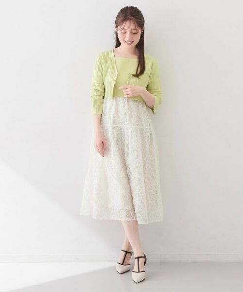 index / インデックス セットアップ | カーディガンセット ドッキングニットワンピース【洗濯機OK】 | 詳細19