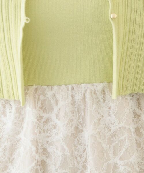 index / インデックス セットアップ | カーディガンセット ドッキングニットワンピース【洗濯機OK】 | 詳細21