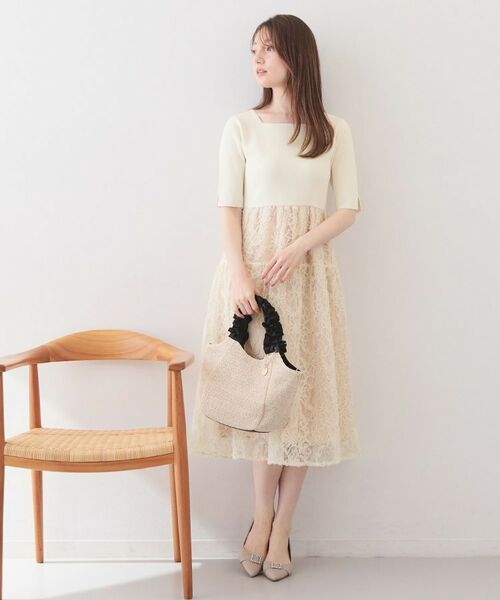 index / インデックス セットアップ | カーディガンセット ドッキングニットワンピース【洗濯機OK】 | 詳細6