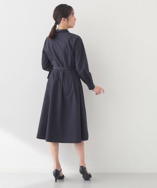 index / インデックス ロング・マキシ丈ワンピース | ベルト付きタックシャツワンピース【洗濯機OK・イージーアイロン】 | 詳細11