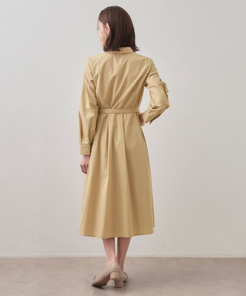 index / インデックス ロング・マキシ丈ワンピース | ベルト付きタックシャツワンピース【洗濯機OK・イージーアイロン】 | 詳細24