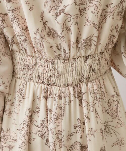 index / インデックス ロング・マキシ丈ワンピース | フラワーハイネックタックワンピース【洗濯機OK／イージーアイロン／防シワ】 | 詳細19