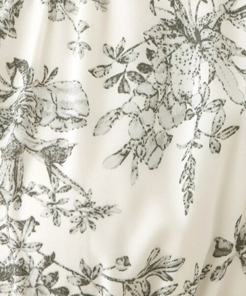 index / インデックス ロング・マキシ丈ワンピース | フラワーハイネックタックワンピース【洗濯機OK／イージーアイロン／防シワ】 | 詳細4