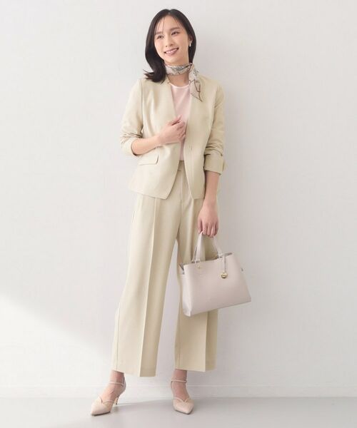 index / インデックス パンツ | セットアップ対応 2タックワイドパンツ【洗濯機OK・接触冷感・吸水速乾・防シワ・ストレッチ】 | 詳細13