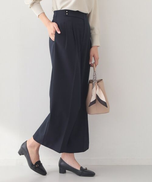 index / インデックス パンツ | セットアップ対応 2タックワイドパンツ【洗濯機OK・接触冷感・吸水速乾・防シワ・ストレッチ】 | 詳細15