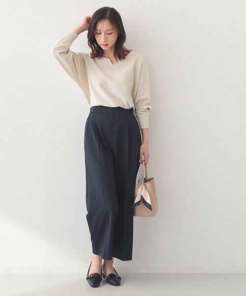 index / インデックス パンツ | セットアップ対応 2タックワイドパンツ【洗濯機OK・接触冷感・吸水速乾・防シワ・ストレッチ】 | 詳細17