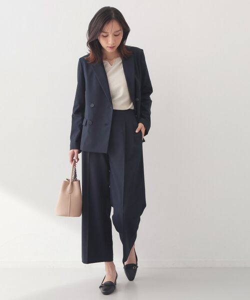 index / インデックス パンツ | セットアップ対応 2タックワイドパンツ【洗濯機OK・接触冷感・吸水速乾・防シワ・ストレッチ】 | 詳細19