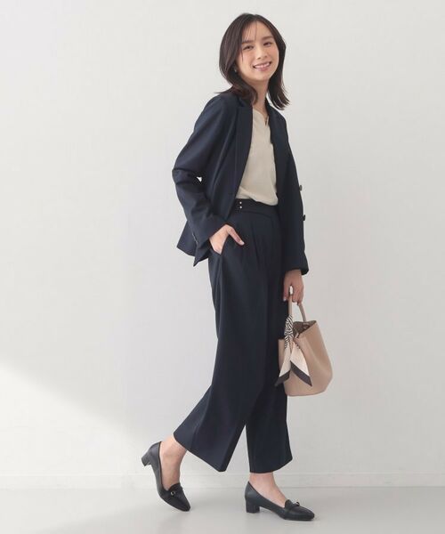 index / インデックス パンツ | セットアップ対応 2タックワイドパンツ【洗濯機OK・接触冷感・吸水速乾・防シワ・ストレッチ】 | 詳細20