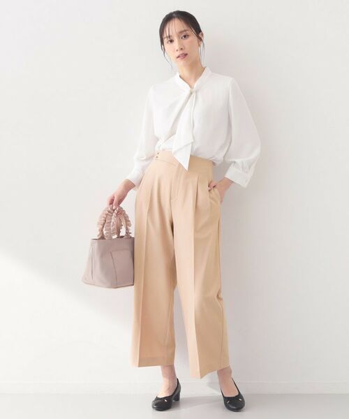 index / インデックス パンツ | セットアップ対応 2タックワイドパンツ【洗濯機OK・接触冷感・吸水速乾・防シワ・ストレッチ】 | 詳細23