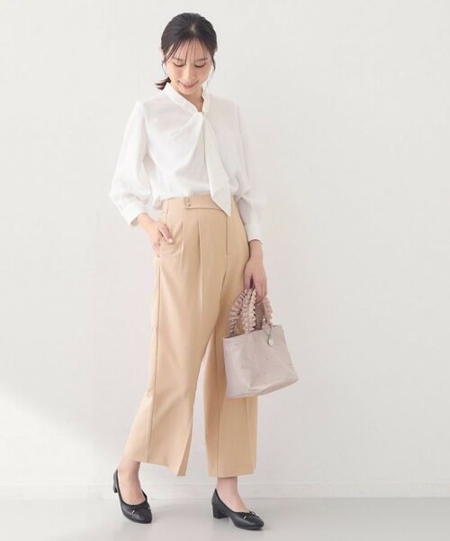 index / インデックス パンツ | セットアップ対応 2タックワイドパンツ【洗濯機OK・接触冷感・吸水速乾・防シワ・ストレッチ】 | 詳細24