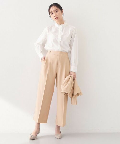 index / インデックス パンツ | セットアップ対応 2タックワイドパンツ【洗濯機OK・接触冷感・吸水速乾・防シワ・ストレッチ】 | 詳細25