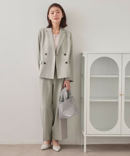 index / インデックス パンツ | セットアップ対応 2タックワイドパンツ【洗濯機OK・接触冷感・吸水速乾・防シワ・ストレッチ】 | 詳細5