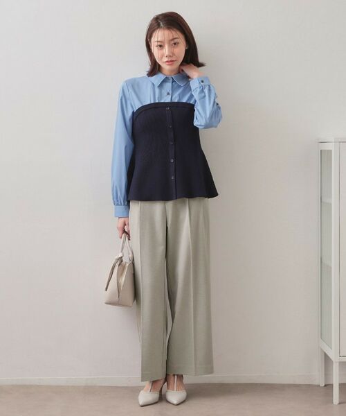 index / インデックス パンツ | セットアップ対応 2タックワイドパンツ【洗濯機OK・接触冷感・吸水速乾・防シワ・ストレッチ】 | 詳細6