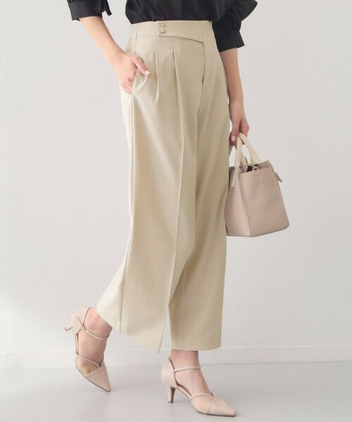 index / インデックス パンツ | セットアップ対応 2タックワイドパンツ【洗濯機OK・接触冷感・吸水速乾・防シワ・ストレッチ】 | 詳細8